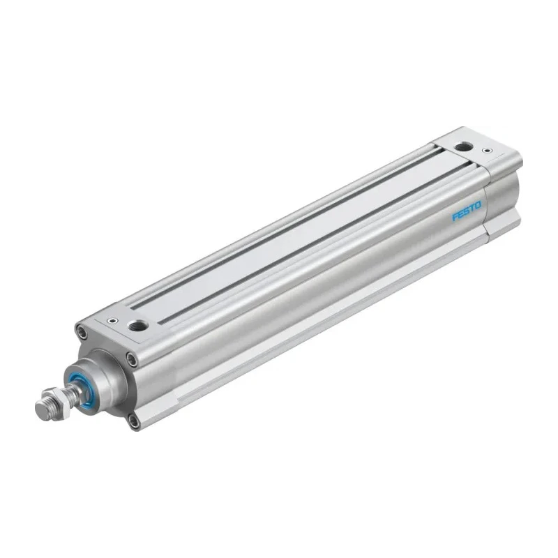 Festo Pneumatic Piston Rod Cylinder 63mm Bore 320mm Stroke Double Acting Aluminium Body DSBC-63-320-PPVA-N3
