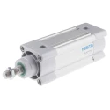 Festo Pneumatic Piston Rod Cylinder 63mm Bore, 80 mm Stroke, Double Acting, Aluminium Body DSBC-63-80-PPSA-N3
