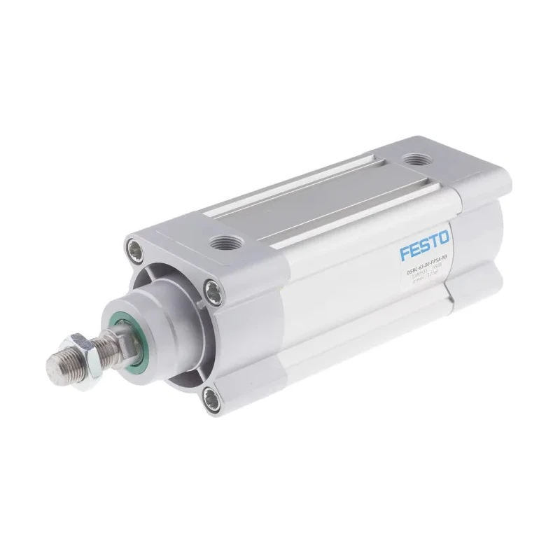 Festo Pneumatic Piston Rod Cylinder 63mm Bore, 80 mm Stroke, Double Acting, Aluminium Body DSBC-63-80-PPSA-N3