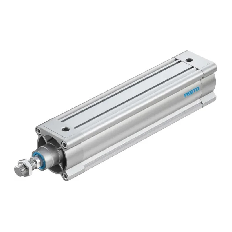 Festo Pneumatic Piston Rod Cylinder Double Acting 80mm Bore, 300mm Stroke, Aluminium Body DSBC-80-300-PPSA-N3