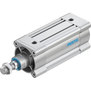 Festo Pneumatic Piston Rod Cylinder Double Acting 80mm Bore 100mm Stroke Aluminium Body DSBC-80-100-PPSA-N3