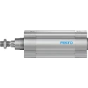 Festo Pneumatic Piston Rod Cylinder 80mm Bore, 100mm Stroke, Aluminium Body, Double Acting, Pneumatic DSBC-80-100-PPVA-N3