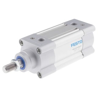 Festo Pneumatic Piston Rod Cylinder 63mm Bore, 50mm Stroke Length, Double Acting, Aluminium Body DSBC-63-50-PPVA-N3