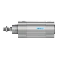 Festo Pneumatic Piston Rod Cylinder 63mm Bore, 50mm Stroke Length, Double Acting, Aluminium Body DSBC-63-50-PPVA-N3