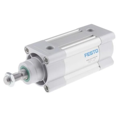 Festo Pneumatic Piston Rod Cylinder 63mm Bore, 500mm Stroke, Double Acting, Aluminium Body DSBC-63-500-PPVA-N3