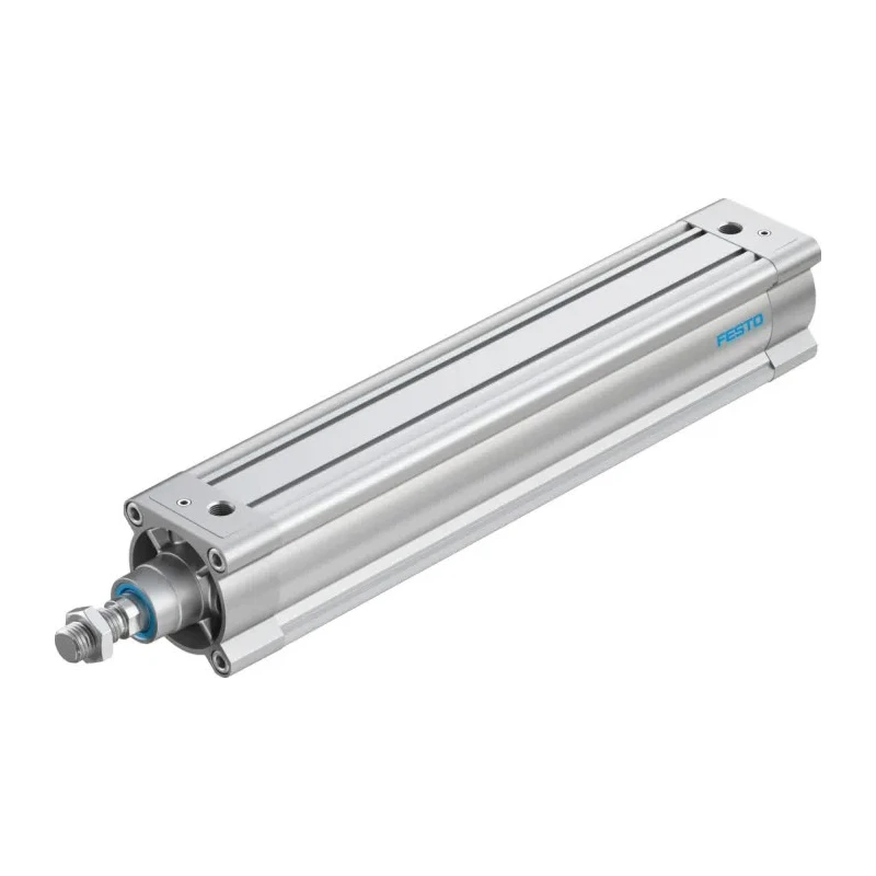 Festo Pneumatic Piston Rod Cylinder DSBC Series Double Acting 80mm Bore 400mm Stroke Aluminium Body DSBC-80-400-PPVA-N3