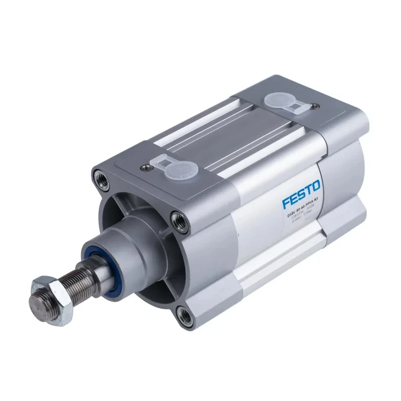 Festo Pneumatic Piston Rod Cylinder DSBC Series 80mm Bore 40mm Stroke Double Acting Aluminium Body DSBC-80-40-PPVA-N3