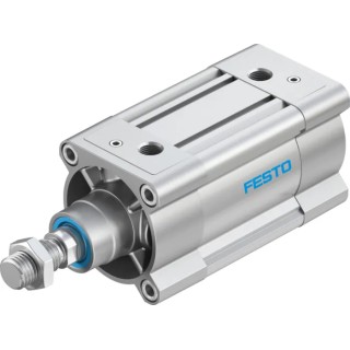 Festo Pneumatic Piston Rod Cylinder 80mm Bore, 50mm Stroke, Aluminium Body, Double Acting DSBC-80-50-PPVA-N3