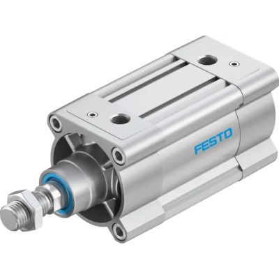 Festo Pneumatic Piston Rod Cylinder 80mm Bore, 50mm Stroke, Aluminium Body, Double Acting DSBC-80-50-PPVA-N3