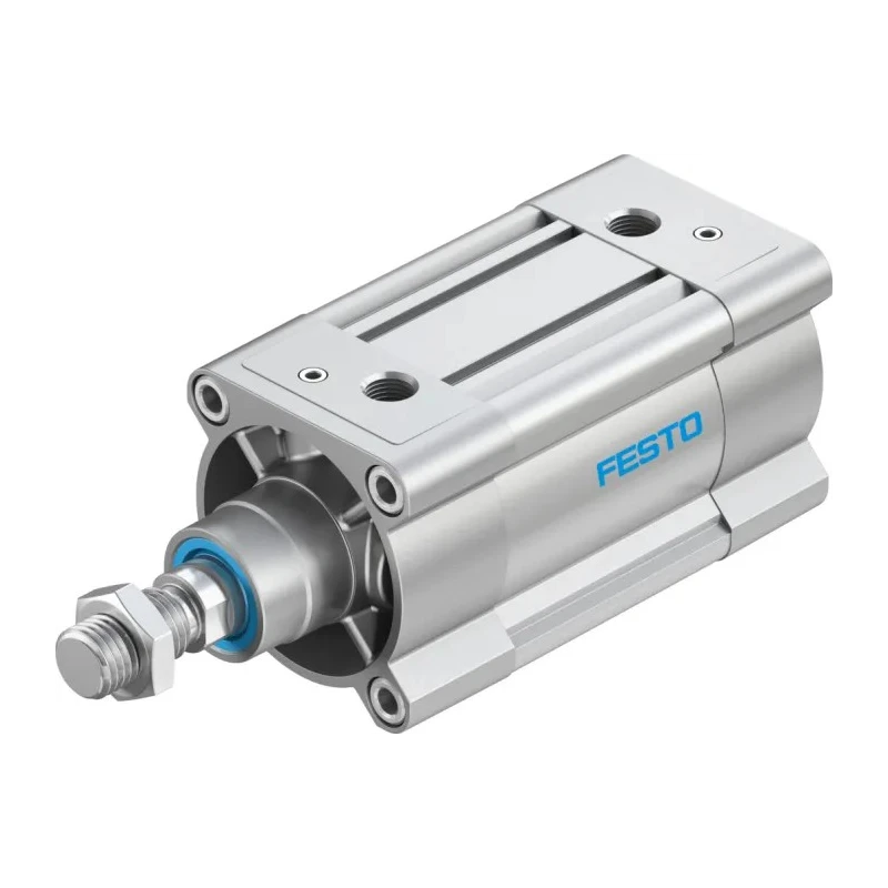 Festo Pneumatic Piston Rod Cylinder 80mm Bore, 50mm Stroke, Aluminium Body, Double Acting DSBC-80-50-PPVA-N3