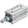 Festo Pneumatic Piston Rod Cylinder 80mm Bore, 50mm Stroke, Aluminium Body, Double Acting DSBC-80-50-PPVA-N3