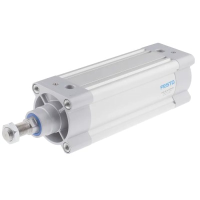 Festo Pneumatic Piston Rod Cylinder DSBC Series Double Acting 80mm Bore 300mm Stroke Aluminium Body DSBC-80-300-PPVA-N3