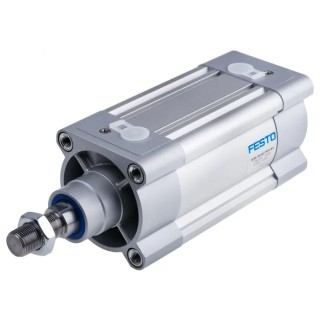 Festo Pneumatic Piston Rod Cylinder Double Acting 80mm Bore, 80mm Stroke, Aluminium Body DSBC-80-80-PPVA-N3