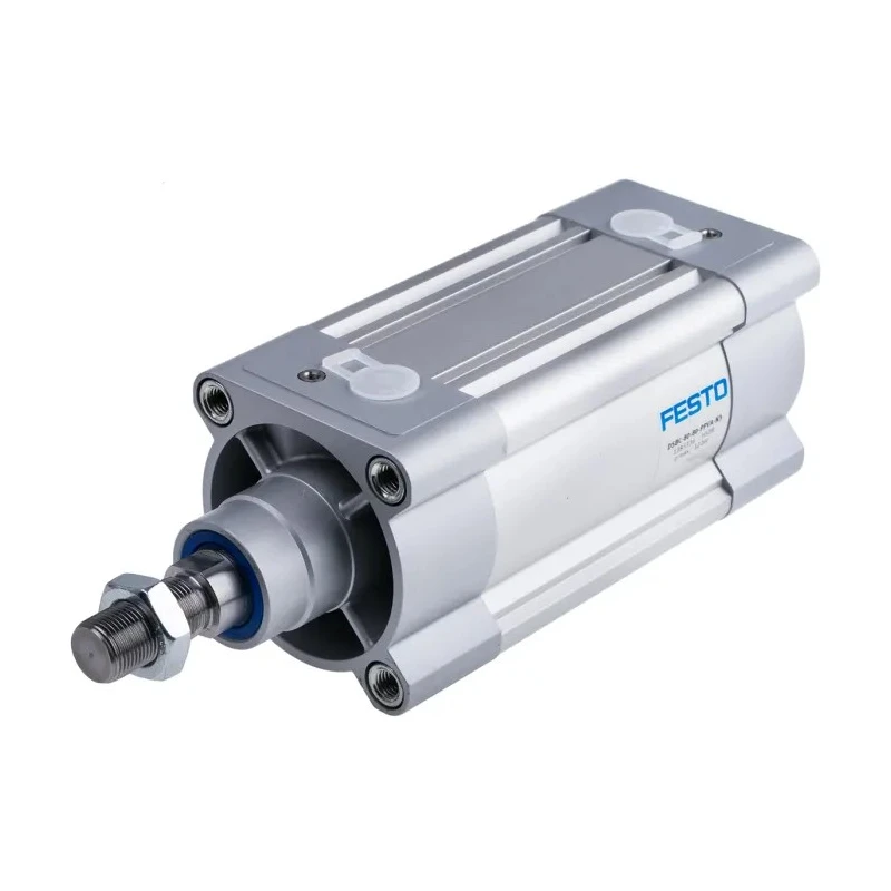 Festo Pneumatic Piston Rod Cylinder Double Acting 80mm Bore, 80mm Stroke, Aluminium Body DSBC-80-80-PPVA-N3