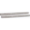 RS PRO Silver Malleable Iron Round Tube 1450 mm Length, Dia. 48.3 mm 447-8722