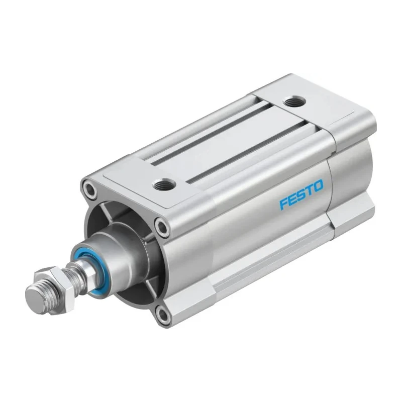 Festo Pneumatic Piston Rod Cylinder Double Acting 80mm Bore, 80mm Stroke, Aluminium Body, DSBC-80-80-PPSA-N3