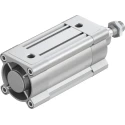 Festo Pneumatic Piston Rod Cylinder Double Acting 80mm Bore, 80mm Stroke, Aluminium Body, DSBC-80-80-PPSA-N3