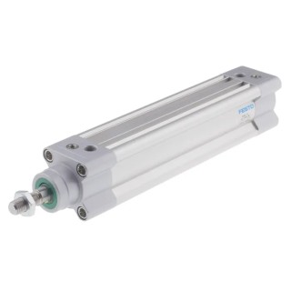 Festo Pneumatic Piston Rod Cylinder DSBC Series 32mm Bore, 125mm Stroke, Double Acting Aluminium Body DSBC-32-125-PPVA-N3