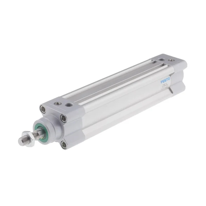Festo Pneumatic Piston Rod Cylinder DSBC Series 32mm Bore, 125mm Stroke, Double Acting Aluminium Body DSBC-32-125-PPVA-N3