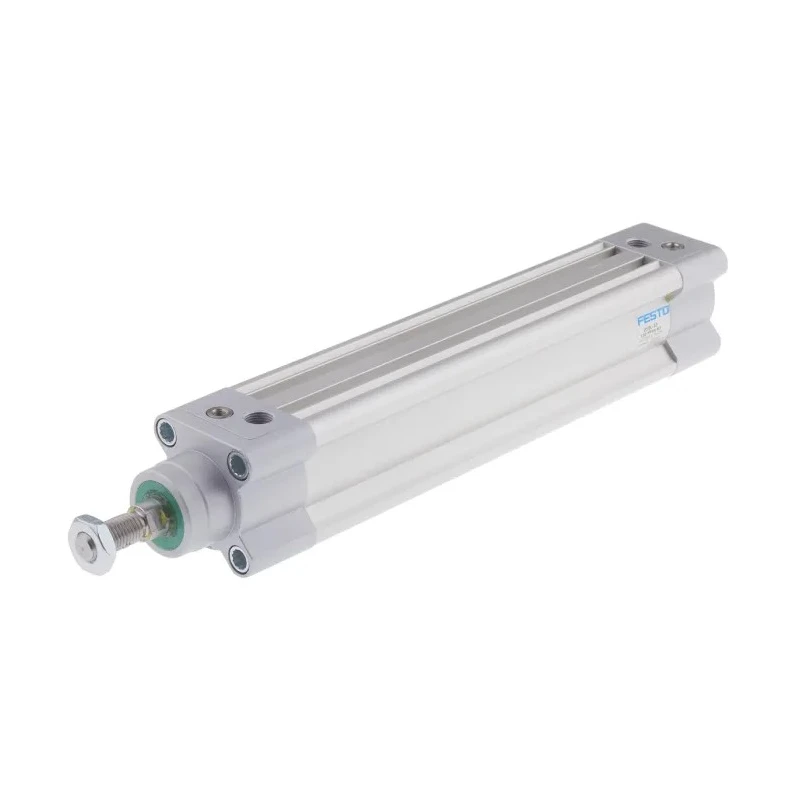 Festo Pneumatic Piston Rod Cylinder 32 mm Bore, 150 mm Stroke, Double Acting, Air Cushion, Aluminium Body DSBC-32-150-PPVA-N3