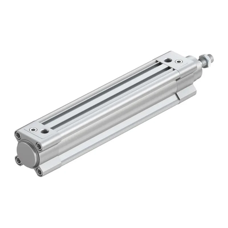Festo Pneumatic Piston Rod Cylinder 32 mm Bore, 150 mm Stroke, Double Acting, Air Cushion, Aluminium Body DSBC-32-150-PPVA-N3
