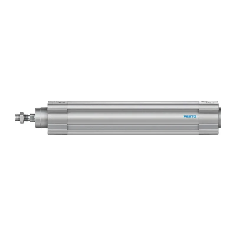 Festo Pneumatic Piston Rod Cylinder 32 mm Bore, 150 mm Stroke, Double Acting, Air Cushion, Aluminium Body DSBC-32-150-PPVA-N3