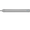 Festo Pneumatic Piston Rod Cylinder Aluminium Body 32mm Bore, 320mm Stroke Length, Double Acting DSBC-32-320-PPVA-N3