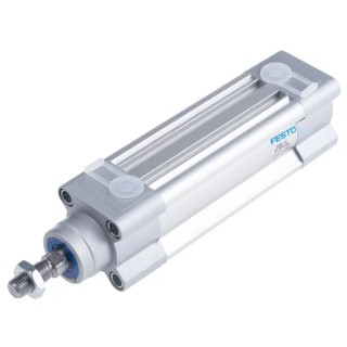 Festo Pneumatic Piston Rod Cylinder 32mm Bore, 60mm Stroke, Aluminium Body, Double Acting DSBC-32-60-PPSA-N3