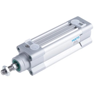 Festo Pneumatic Piston Rod Cylinder Double Acting 32mm Bore 50mm Stroke Aluminium Body DSBC-32-50-PPVA-N3