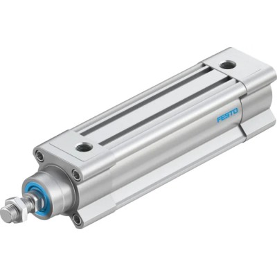 Festo Pneumatic Piston Rod Cylinder 40mm Bore, 100mm Stroke, Double Acting, Aluminium Body DSBC-40-100-PPSA-N3