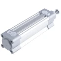 Festo Pneumatic Piston Rod Cylinder 40mm Bore, 100mm Stroke, Double Acting, Aluminium Body DSBC-40-100-PPSA-N3