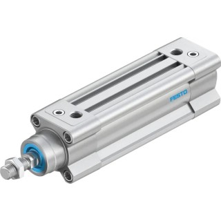 Festo Pneumatic Piston Rod Cylinder DSBC Series 32mm Bore, 60mm Stroke, Double Acting Aluminium Body DSBC-32-60-PPVA-N3