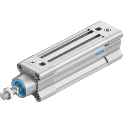 Festo Pneumatic Piston Rod Cylinder DSBC Series 32mm Bore, 60mm Stroke, Double Acting Aluminium Body DSBC-32-60-PPVA-N3