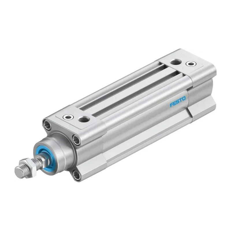 Festo Pneumatic Piston Rod Cylinder DSBC Series 32mm Bore, 60mm Stroke, Double Acting Aluminium Body DSBC-32-60-PPVA-N3