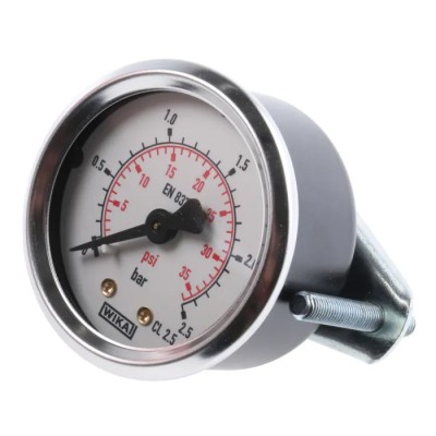WIKA 50 mm 1/4 in G Threaded Pressure Gauge 2.5 bar 7834018