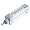 Festo Pneumatic Piston Rod Cylinder DSBC Series 32mm Bore, 80mm Stroke, Double Acting Aluminium Body DSBC-32-80-PPVA-N3