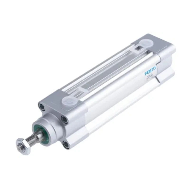 Festo Pneumatic Piston Rod Cylinder DSBC Series 32mm Bore, 80mm Stroke, Double Acting Aluminium Body DSBC-32-80-PPVA-N3