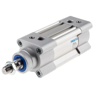 Festo Pneumatic Piston Rod Cylinder 40mm Bore, 25mm Stroke, Aluminium Body, Double Acting DSBC-40-25-PPVA-N3