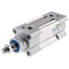 Festo Pneumatic Piston Rod Cylinder 40mm Bore, 25mm Stroke, Aluminium Body, Double Acting DSBC-40-25-PPVA-N3