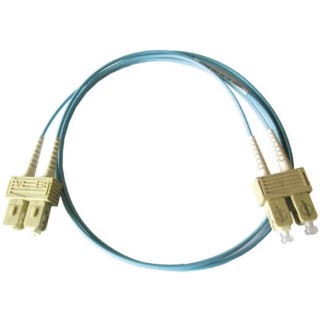 Molex CES SC to SC Fibre Optic Cable Low Smoke Zero Halogen Aqua 2 m 91.99.372.00200