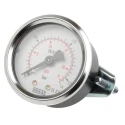 WIKA 50 mm G 1/8 Threaded Pressure Gauge, 1.6 bar, Accuracy ±2.5%, Plastic Case, Back Entry Connection 7833985