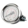 WIKA 50 mm G 1/8 Threaded Pressure Gauge, 1.6 bar, Accuracy ±2.5%, Plastic Case, Back Entry Connection 7833985