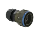 Amphenol Socapex RJFTV Series RJ45 Male Connector Cable Mount Cat5e Shielded Straight 1 Port 8 Way 