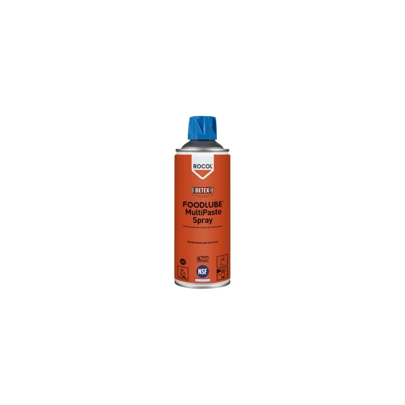 Rocol Foodlube Multi-Paste Spray Lubricant Synthetic 400 ml Aerosol Food Safe 15751