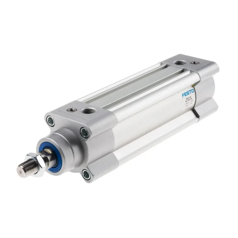 Festo Pneumatic Piston Rod Cylinder Aluminium Body Double Acting, 40mm Bore, 80mm Stroke, 12 bar Pressure DSBC-40-80-PPVA-N3