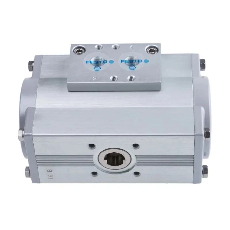 Festo Pneumatic Rotary Actuator Double Acting 20mm Bore 8 Bar Maximum Pressure DFPD-20-RP-90-RD-F04