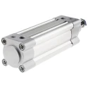 Festo Pneumatic Piston Rod Cylinder 50mm Bore 100mm Stroke Double Acting Aluminium Body DSBC-50-100-PPVA-N3