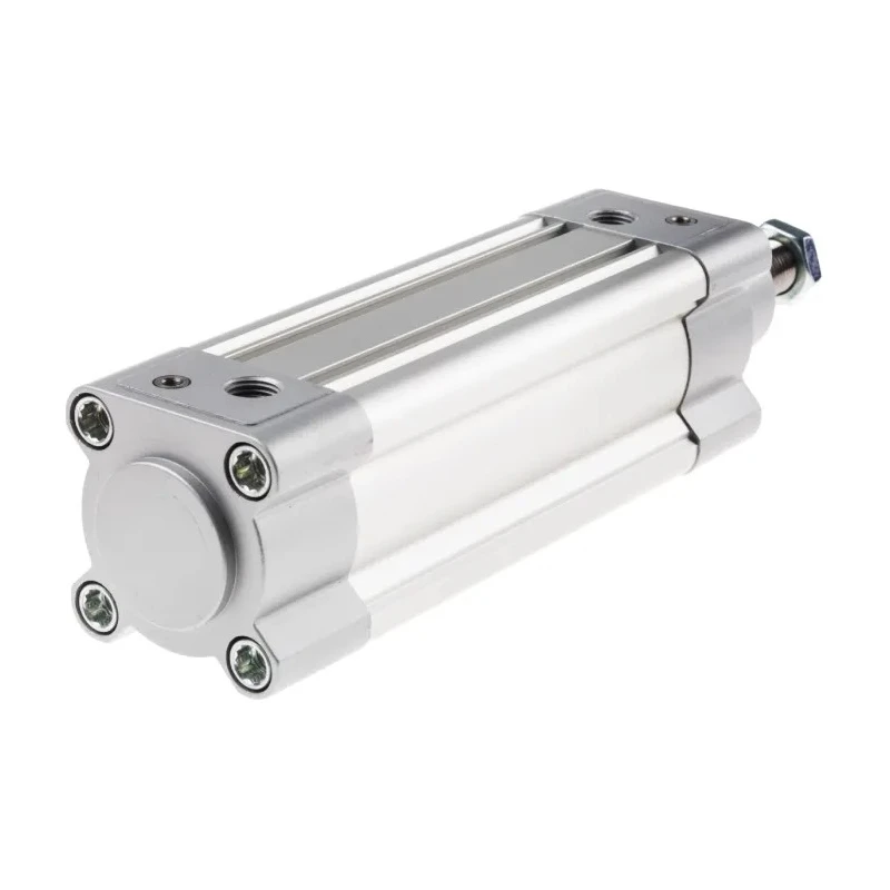 Festo Pneumatic Piston Rod Cylinder 50mm Bore 100mm Stroke Double Acting Aluminium Body DSBC-50-100-PPVA-N3