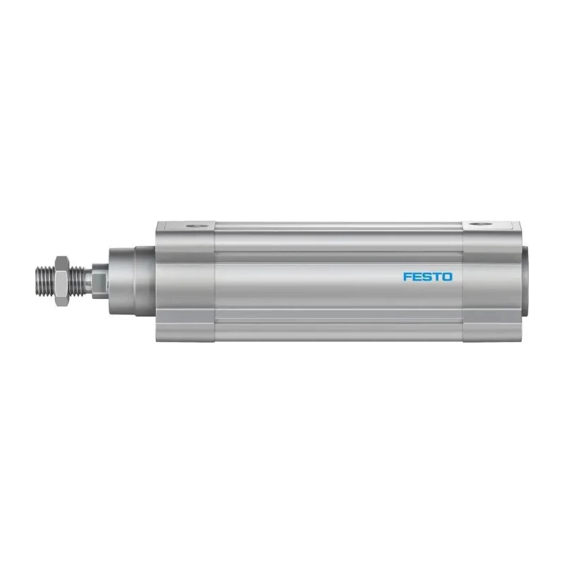 Festo Pneumatic Piston Rod Cylinder 50mm Bore 100mm Stroke Double Acting Aluminium Body DSBC-50-100-PPVA-N3
