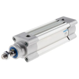 Festo Pneumatic Piston Rod Cylinder 40mm Bore 80mm Stroke Aluminium Body Double Acting DSBC-40-80-PPSA-N3